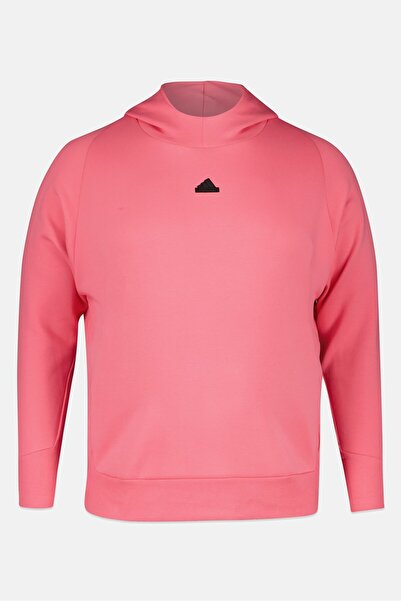 adidas Men Sportswear Fit Long Sleeve Outdoor Hoodie, Pink