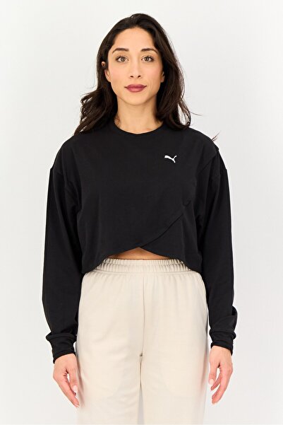 Puma Women Sportswear Fit Long Sleeve Training Top, Black