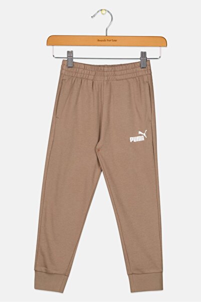 Puma Kids Boy Brand Logo Outdoor Sweatpants, Taupe