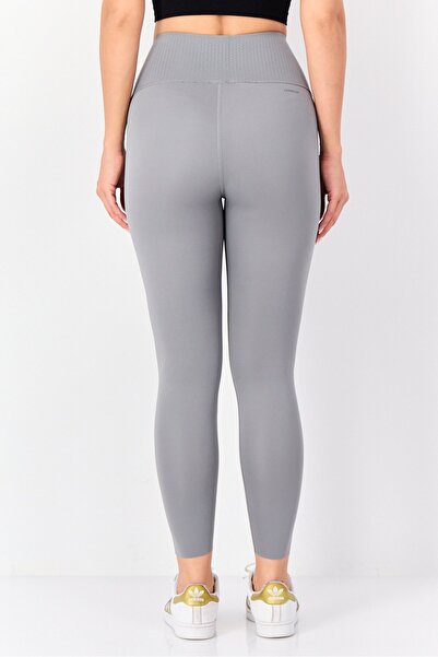 adidas بنطال ضيق للتدريب للنساء، رمادي