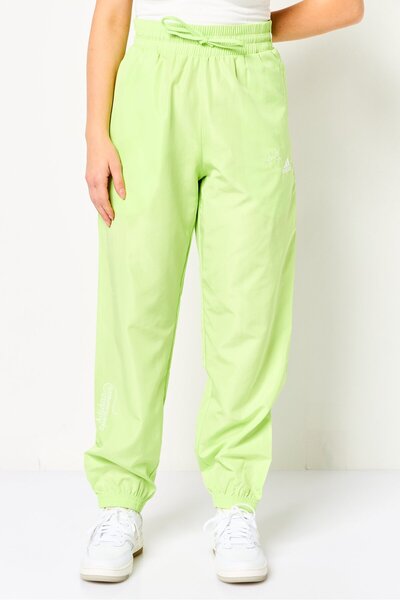 adidas Women Loose Fit Training Track Pants, Lime