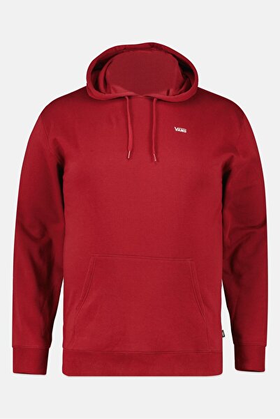 Vans Men Drawstring Embroidered Logo Long Sleeve Hoodie, Maroon