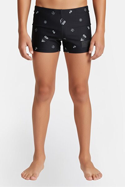 adidas x Star Wars Kids Boy Allover Print Swim Boxer, Black