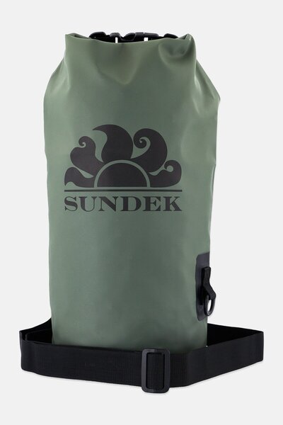 SUNDEK Men Brand Logo Tube Bag, Olive