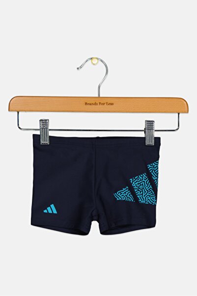 adidas Kids Boy Brand Logo Boxer Swimwear, Navy