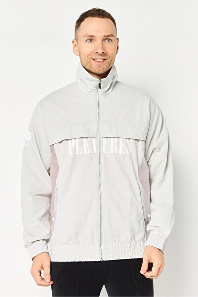 Puma Pleasure x Men Sportswear Fit Long Sleeve Outdoor Jacket, Pale Grey