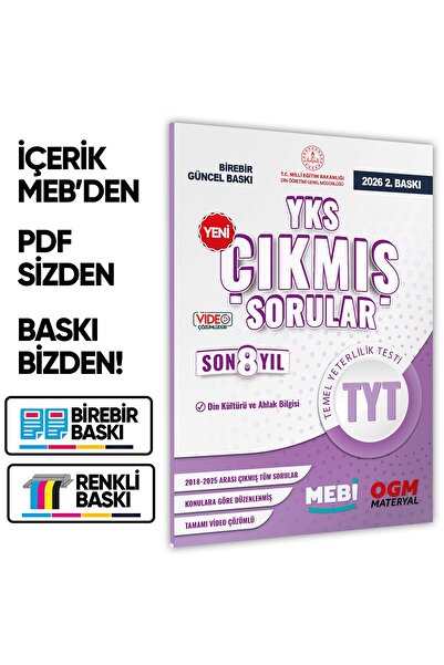 Karakutu Yayınları 2026 YKS-TYT MEBİ DİN KÜLTÜRÜ ve AHLAK BİLGİSİ ÖSYM Çıkmış...