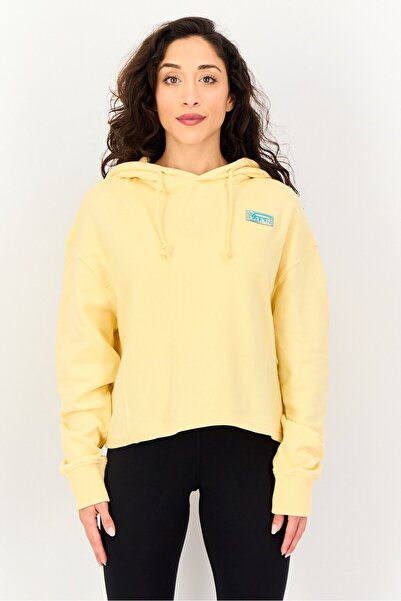Vans Women Brand Logo Long Sleeve Hoodie, Yellow