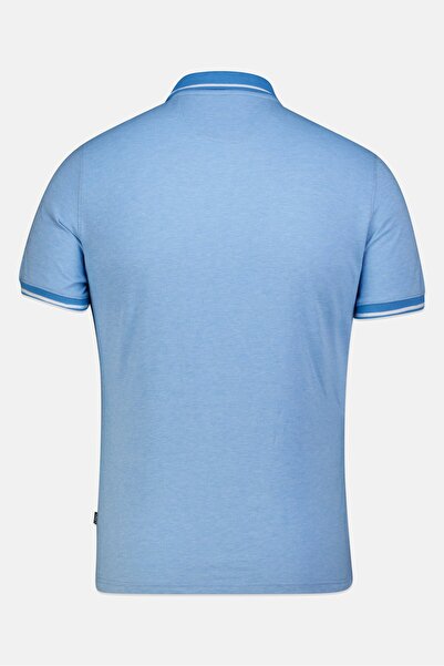 Chaps Men Regular Fit Birdseye Short Sleeve Polo Shirt, Blue