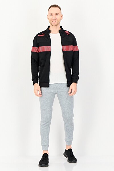 Puma x Scuderia Ferrari Men Sportswear Fit Long Sleeve Outdoor Jacket, Black