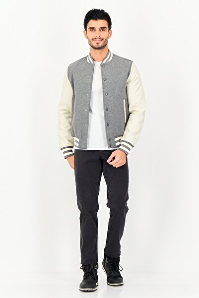 CELIO Men Heather Bomber jacket, Multicolor