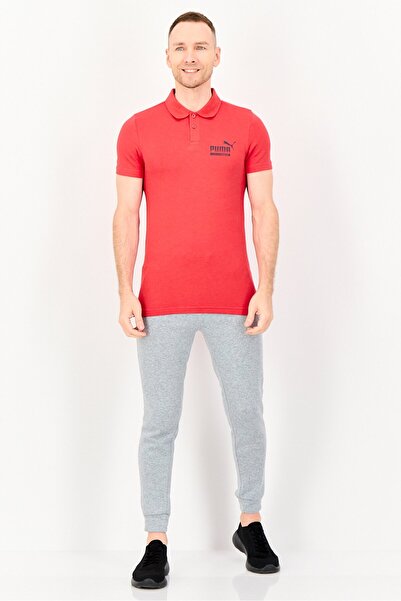 Puma Men Slim Fit Short Sleeve Outdoor Polo Shirt, Red