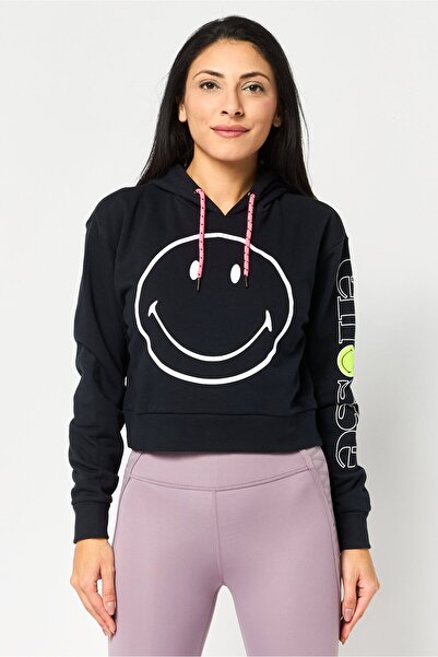 Ellesse Women Smiley Sportswear Fit Long Sleeve Hoodie, Black