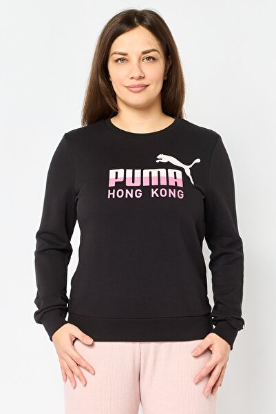 Puma Women Sportswear Fit Long Sleeve Outdoor Sweatshirt, Black