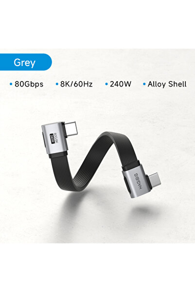 Choice كابل شحن سريع من نوع Type-C بزاوية قائمة 90 درجة من Hagibis بطول 0.14 ...