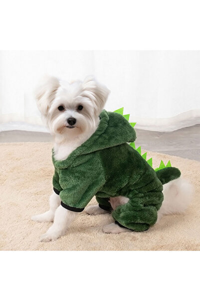 Choice L CF007-بلوفر قطني للحيوانات الأليفة بطبعة ديناصورات لخريف وشتاء الكلاب، بطابع حيواني للجراء والقطط الصغيرة C