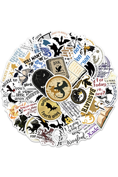 Choice 50 قطعة 50 قطعة من ملصقات الرسوم المتحركة الخيالية للجناح الرابع DIY ل...