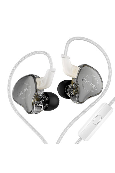 Choice سماعات أذن ديناميكية كبيرة عالية الحساسية من KZ EDC PRO مطلية بالفضة و...