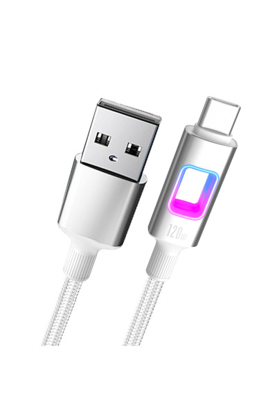 Choice كابل شحن سريع NNBILI ثنائي النوع C PD 120 واط USB C إلى C بطول 2 متر من التيار المتردد إلى التيار المتردد باللون الأبيض من النوع C من النوع C إلى C