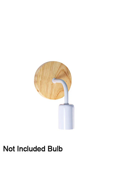 Choice MTWT White Vintage Sconce Wall Lights Fixture Retro Wood Wall Lamp E27...