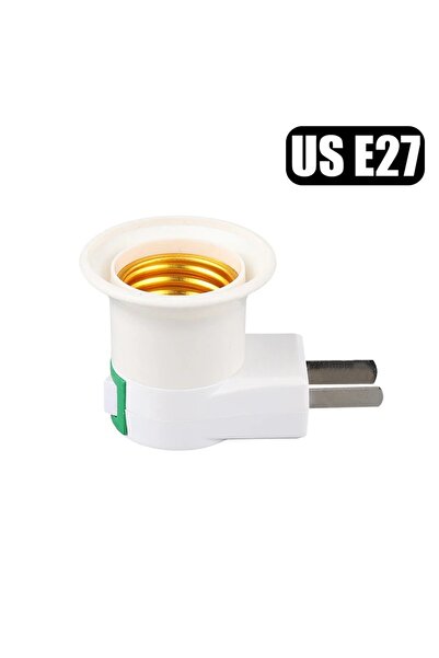 Choice C US Direct Plug-in 360°Rotary E27 Socket with Switch Plug in Lamp Holder Converter for LED Bulb Lig