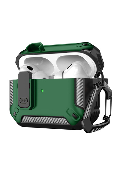 Choice حافظة محمولة مقاومة للصدمات باللون الأخضر لأجهزة Airpods Pro2، مصنوعة ...