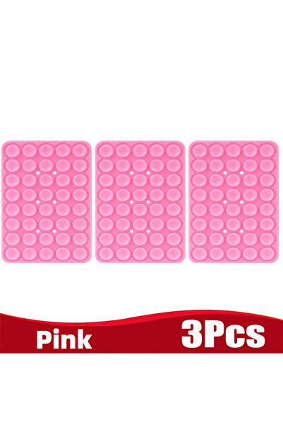 Choice حامل هاتف محمول متعدد الوظائف مزود بكوب شفط من السيليكون باللون الوردي...