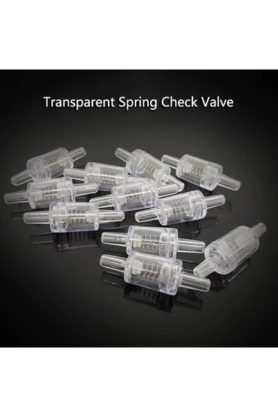 Choice1 10pcs Transparent 10/20/50pcs Aquarium Air Pump Check Valve One Way N...