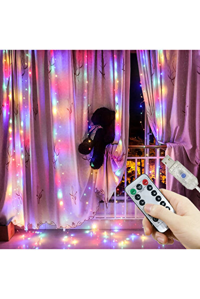 Choice 3 × 1 متر 100 مصباح LED متعدد الألوان لحفلات عيد الميلاد الخيالية 8 أو...