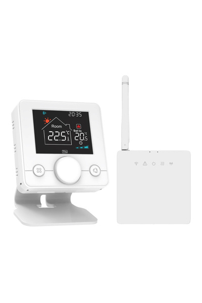 WellLuck Termostat de Ambient Smart WiFi, Wireless, Control prin Aplicația Tuya, Compatibil cu Orice Centrală