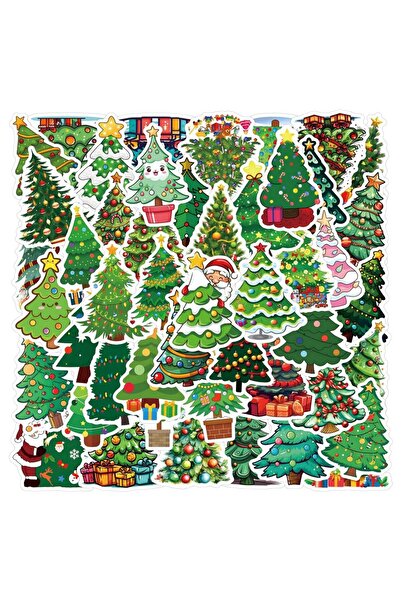 Choice ملصقات شجرة عيد الميلاد اللطيفة متعددة الألوان، 55 قطعة، ملصقات DIY، س...