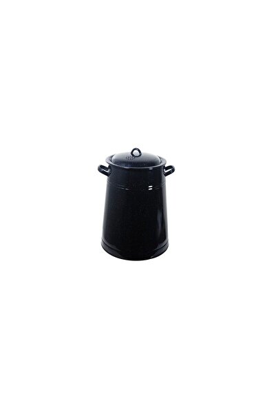 OEM Enameled black lard can, 20 L