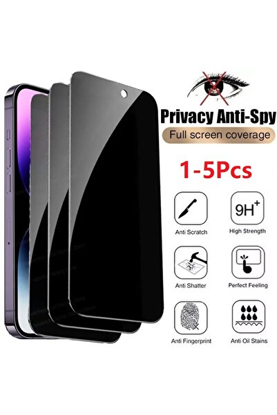Choice35 زجاج حماية الخصوصية، 5 قطع، لهواتف آيفون 14، من 1 إلى 5 قطع، واقي شا...