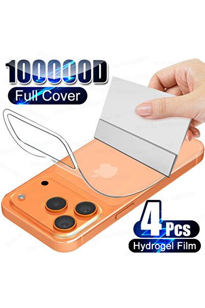 Choice44 فيلم هيدروجيل، 4 قطع، غطاء خلفي لهاتف آيفون 16، 4 قطع، واقي شاشة من ...