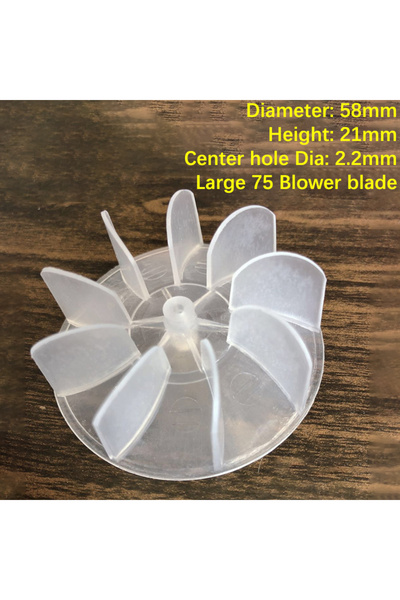 Choice1 3DIAM58mm Small Power Mini Plastic Fan Blade 4/6 Leaves Power Hair Dryer Motor Fan Leaf For Hairdrye