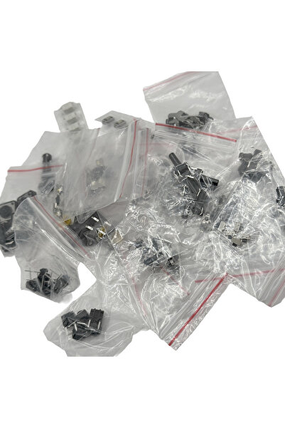 Choice 25 قيمة - 125 قطعة 125 قطعة 25 نوعًا من مفاتيح الضغط التلامسية الدقيقة...