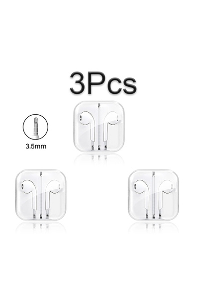 Choice لسماعات الرأس السلكية الأصلية مقاس 3.5 مم - 3 قطع من النوع C لهاتف Mi ...