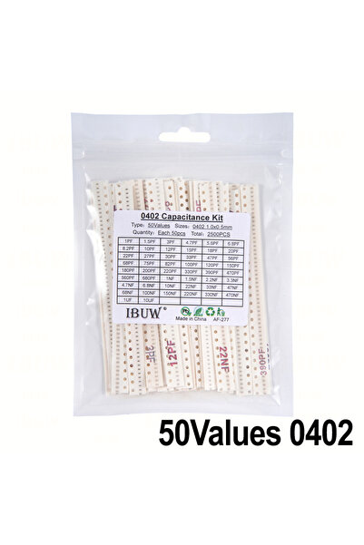 Choice1 0402 50Value 2500PCS 2500pcs 0402 0603 0805 SMD Ceramic Capacitor Ass...