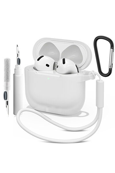 Choice حافظة سيليكون شفافة ناعمة لأجهزة Airpods 4، غطاء سماعة أذن لاسلكية تعم...