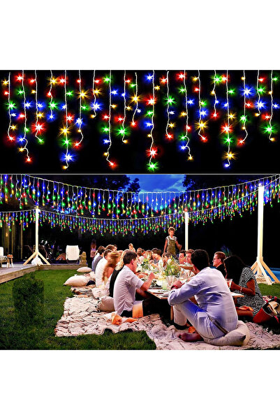 Choice قابس الاتحاد الأوروبي 220 فولت RGB 5 متر إكليل عيد الميلاد LED ستارة س...