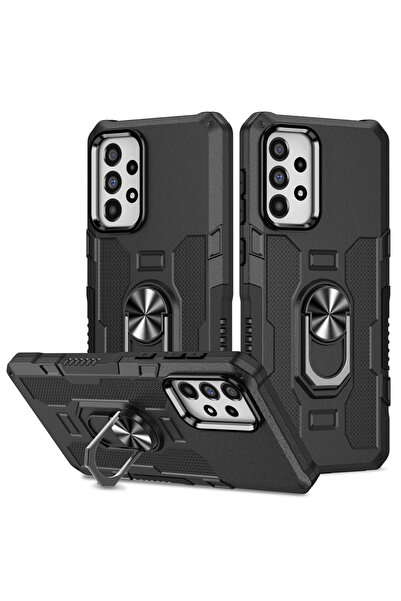 Choice جراب خلفي مقاوم للصدمات لهاتف سامسونج A72 أسود اللون لهاتف A73 A53 A33...