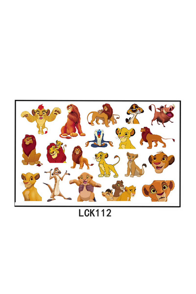 Choice 1 قطعة LCK112 ملصقات Simab ملصق وشم الأسد الملك هدية حفلة عيد ميلاد ال...