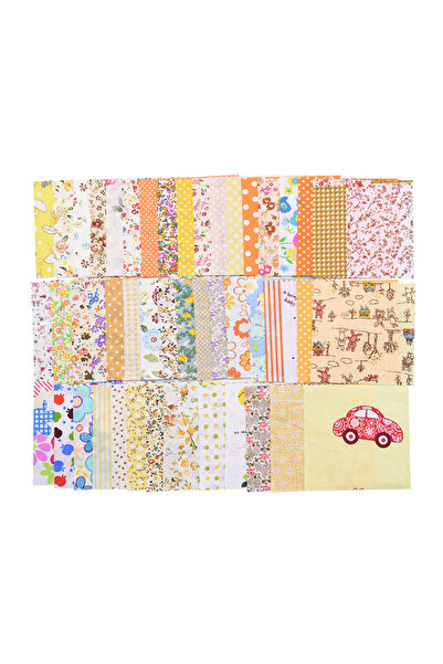 Choice 10x10 سم B01-50PCS 50 قطعة/الوحدة 10x10 سم نسيج قطني زهور مختلفة منقوش...