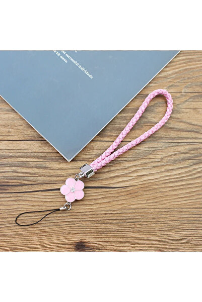 Choice6 Pink Solid Color Phone Wrist Strap Colorful Small Flower Mobile Phone...