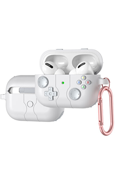 Choice حافظة لجهاز Airpods 4، حافظة ألعاب كلاسيكية بيضاء لجهاز Airpods 4، غطا...