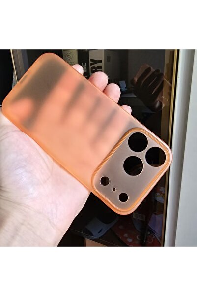 Choice جراب هاتف iPhone 17 Pro Max برتقالي جديد فائق النحافة من مادة البولي ب...