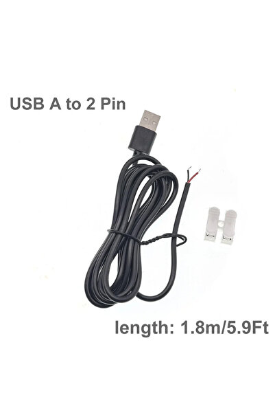 Choice كابل طاقة USB ذكر 1.8 متر - قطعة واحدة كابل طاقة USB ثنائي السنون من U...