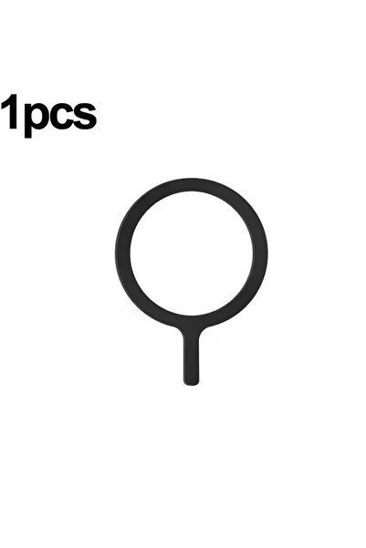 Choice ملصق مغناطيسي عالمي أسود قطعة واحدة، حلقة محول مغناطيسية مناسبة لشحن M...