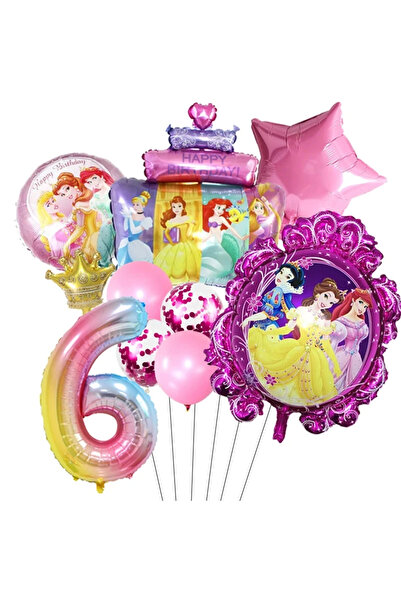 Choice مجموعة واحدة من بالونات حورية البحر الأميرة سندريلا بيل رقم 6 مقاس 32 ...