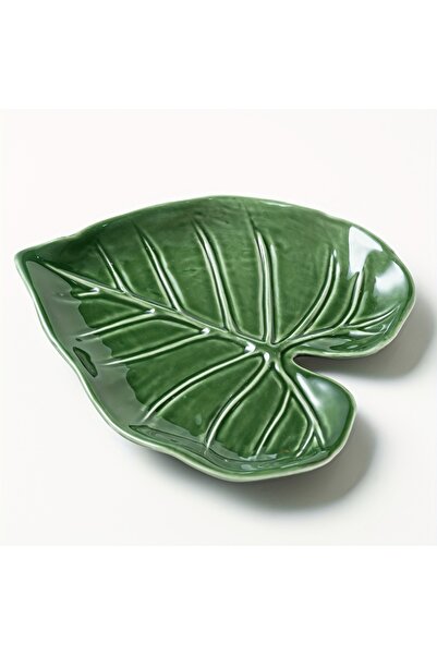 Choice حامل ملعقة سيراميك أخضر - حامل ملاعق مطبخ - تصميم ورقة لطيف، متعدد الو...